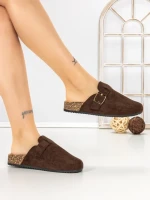 Papuci Dama cu Talpa Joasa 5LE37 BROWN | MEI