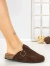 Papuci Dama cu Talpa Joasa 5LE37 BROWN | MEI