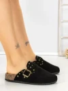 Papuci Dama cu Talpa Joasa 5LE108 BLACK | MEI