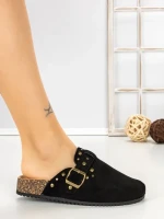 Papuci Dama cu Talpa Joasa 5LE108 BLACK | MEI