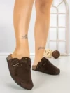 Papuci Dama cu Talpa Joasa 5LE108 BROWN | MEI