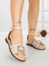 Sandale Dama cu Talpa Joasa 5PT27 LIGHT BEIGE | MEI