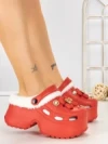 Papuci Dama cu Platforma F63 RED | L.DAY