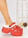 Papuci Dama cu Platforma F63 RED | L.DAY