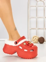 Papuci Dama cu Platforma F63 RED | L.DAY