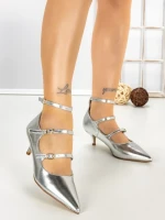 Pantofi Stiletto U788-76F SILVER | CINK ME