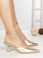 Pantofi Stiletto A-3248 GOLD | BUONAROTTI