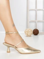 Pantofi Stiletto A-3248 GOLD | BUONAROTTI