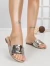 Papuci Dama cu Talpa Joasa 5174 SILVER | CM