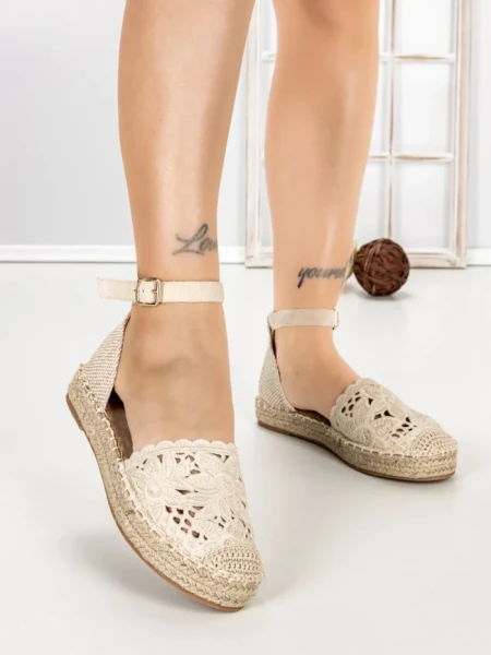 Pantofi Casual Dama 5LE97 BEIGE | MEI