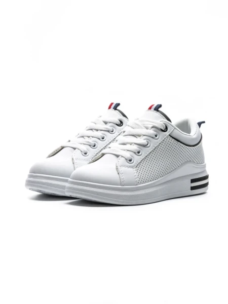 Pantofi Sport Fete C900 WHITE-BLACK | GALLEVANI