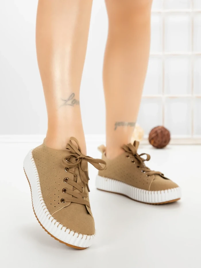Pantofi Sport Dama AD-5240 KHAKI | BUONAROTTI