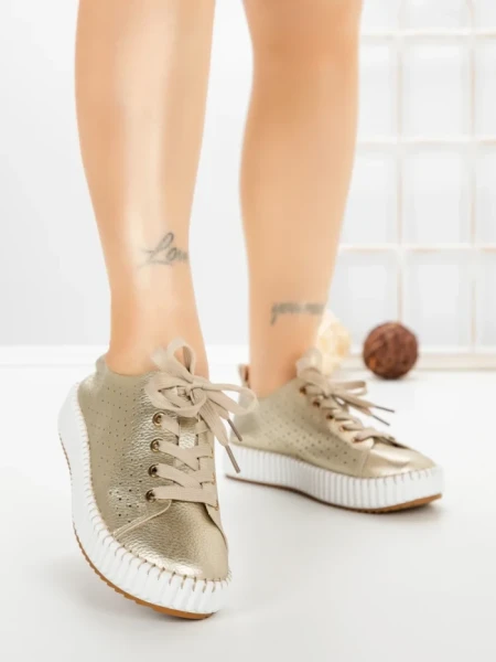 Pantofi Sport Dama AD-5240 GOLD | BUONAROTTI