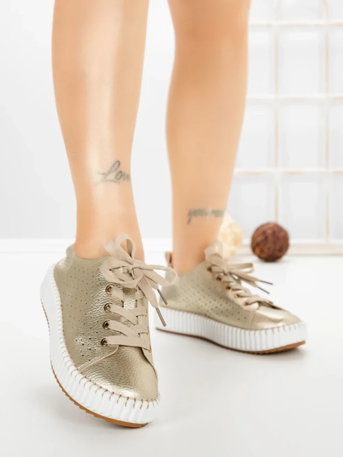 Pantofi Sport Dama AD-5240 GOLD | BUONAROTTI