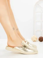 Papuci Dama cu Talpa Joasa 2301 GOLD | CM