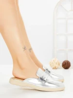 Papuci Dama cu Talpa Joasa 2301 SILVER | CM