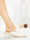 Papuci Dama cu Talpa Joasa 2301 WHITE | CM
