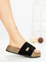 Papuci Dama cu Platforma 2023 BLACK | GALLEVANI