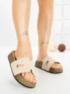 Papuci Dama cu Platforma 2023 BEIGE | GALLEVANI