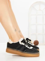 Pantofi Sport Dama cu Platforma BO-169 BLACK | GALLEVANI