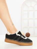 Pantofi Sport Dama cu Platforma BO-169 BLACK | GALLEVANI