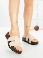 Papuci Dama cu Platforma 2032 BEIGE | GALLEVANI