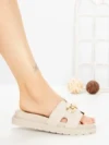 Papuci Dama cu Platforma FF-85 BEIGE | EMAS
