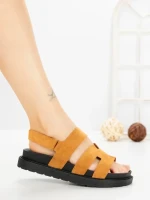 Sandale Dama cu Platforma FF-81 CAMEL | EMAS