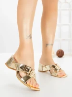 Papuci Dama cu Toc DD-213 GOLD | EMAS