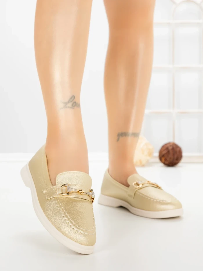 Pantofi Casual Dama EE-21 GOLD | EMAS