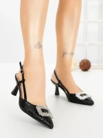 Pantofi Stiletto DD-210 BLACK | EMAS