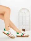Pantofi Sport Dama LA-79 RED-GREEN | ANDERINA