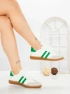 Pantofi Sport Dama LA-79 WHITE-GREEN | ANDERINA
