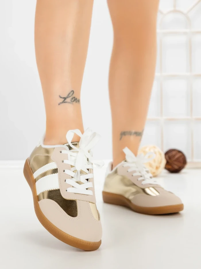 Pantofi Sport Dama LA-80 GOLD | ANDERINA