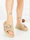 Papuci Dama cu Talpa Joasa JM376 TAUPE | ANNALISE