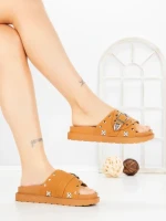 Papuci Dama cu Talpa Joasa JM376 CAMEL | ANNALISE