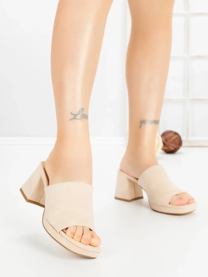 Papuci Dama cu Toc JM170F BEZI | ANNALISE