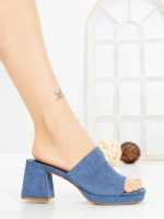 Papuci Dama cu Toc JM170F AZUL CLARO | ANNALISE