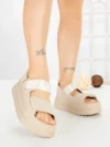 Sandale Dama cu Platforma JM576 BEZI | ANNALISE