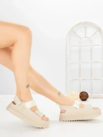 Sandale Dama cu Platforma JM576 BEZI | ANNALISE