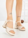 Sandale Dama cu Toc Gros JM168F TAUPE | ANNALISE