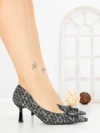 Pantofi Stiletto 88089 BLACK | GOWIN