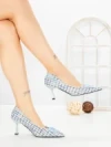 Pantofi Stiletto 88089 BLUE | GOWIN
