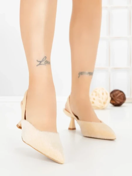 Pantofi Stiletto 88106 BEIGE | GOWIN