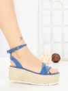 Sandale Dama cu Platforma R-01 BLUE | GOWIN