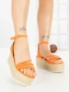 Sandale Dama cu Platforma R-01 ORANGE | GOWIN
