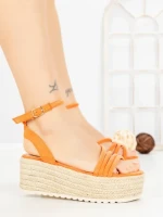 Sandale Dama cu Platforma R-01 ORANGE | GOWIN