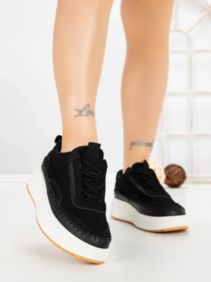 Sneakers Dama 24009 BLACK | GOWIN