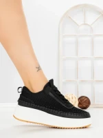 Sneakers Dama 24009 BLACK | GOWIN