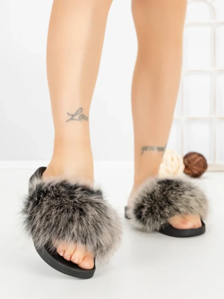 Papuci Dama cu Talpa Joasa 218-98 GREY | VIVIRICH
